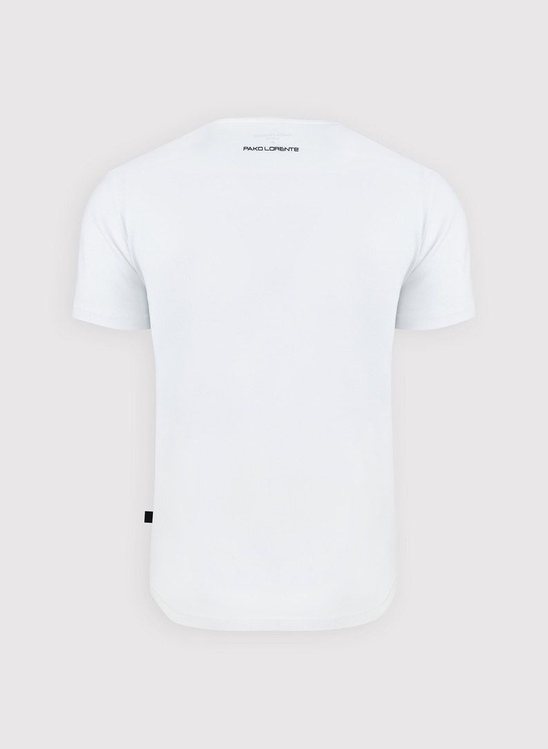 Biały gładki T-shirt Basic