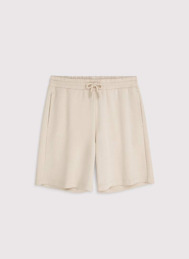 Beżowe szorty dresowe