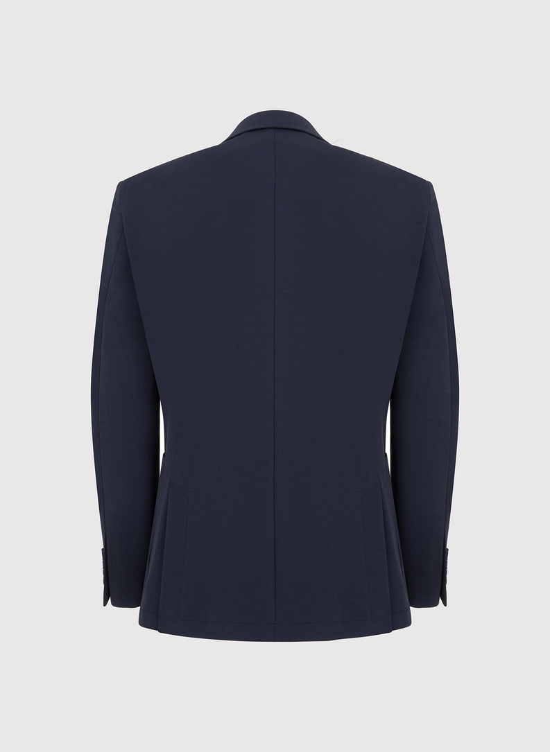 Granatowa dzianinowa marynarka męska