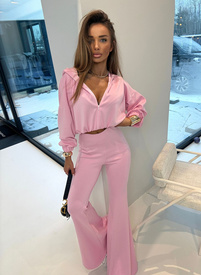 Komplet damski ENO w kolorze różowym