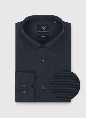 Bawełniana koszula męska w kolorze ciemnoszarym