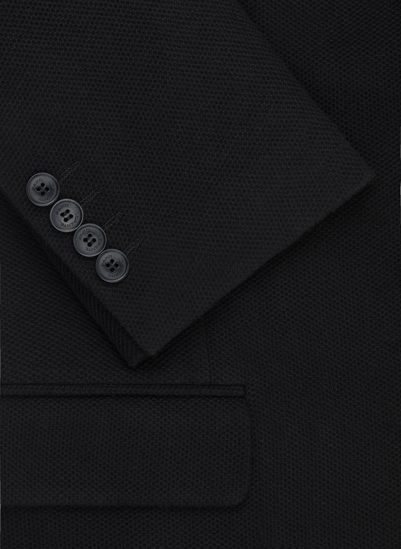 Czarna marynarka z dzianiny