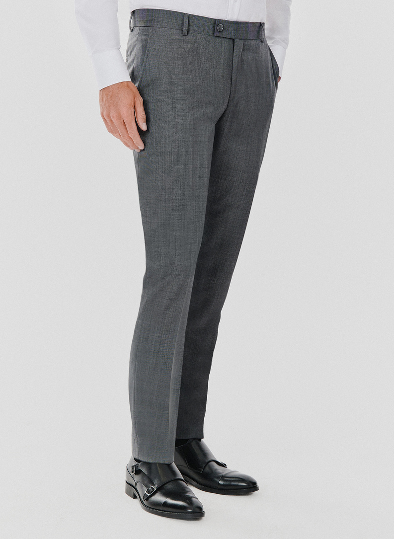 Spodnie garniturowe w kolorze szarym