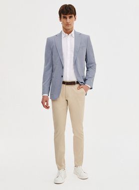 Niebieska marynarka męska