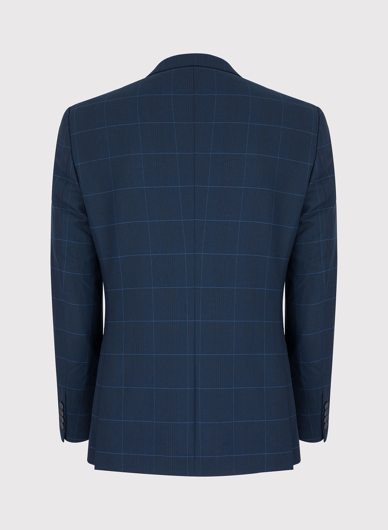 Granatowa marynarka garniturowa P22SF-3G-014-G-S