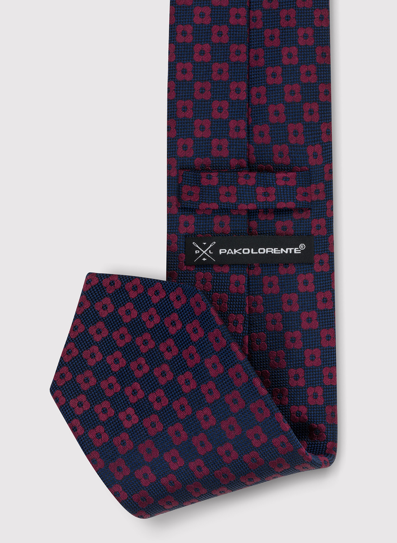 Jedwabny granatowy krawat