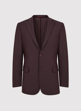 Dwuczęściowy garnitur męski w kolorze burgundowym