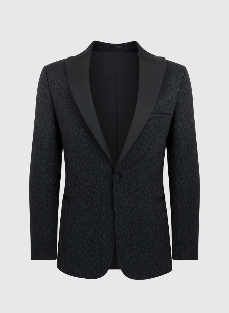 Ślubny żakardowy smoking męski