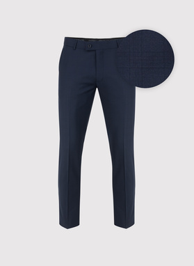 Spodnie garniturowe w subtelną kratę