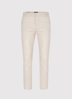 Beżowe męskie spodnie chino