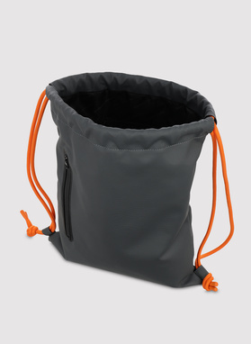 Plecak-worek męski w kolorze szarym