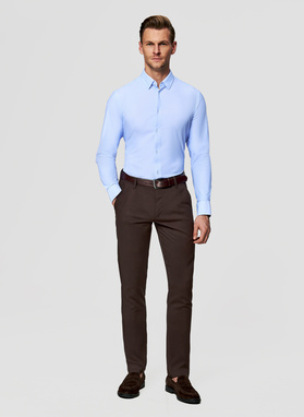 Dzianinowa koszula męska mikrowzór