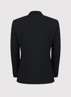 Czarny męski garnitur