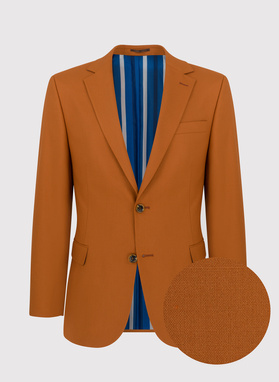 Pomarańczowa marynarka garniturowa P22SF-3G-021-P-S