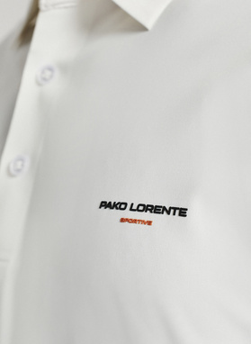 Biały t-shirt polo