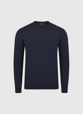 Granatowy sweter męski