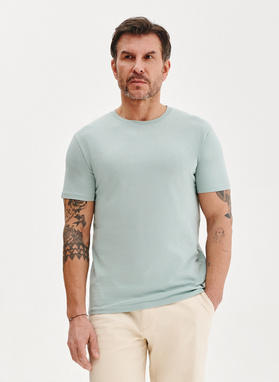 Bawełniany zielony t-shirt