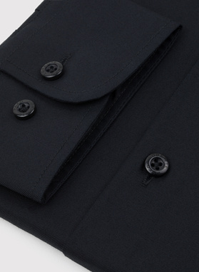 Czarna bawełniana koszula męska