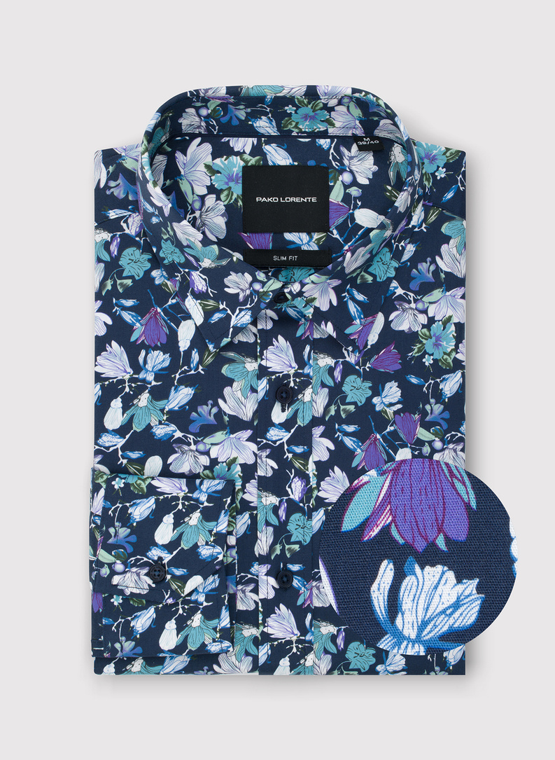 Koszula męska w kwiaty