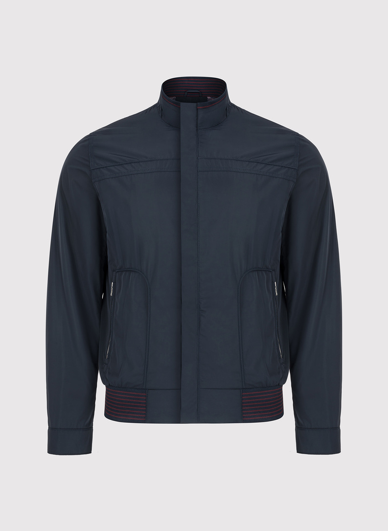 Granatowa krótka kurtka męska