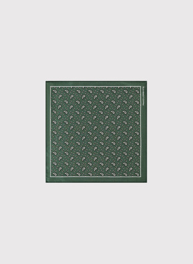 Zielona poszetka męska paisley