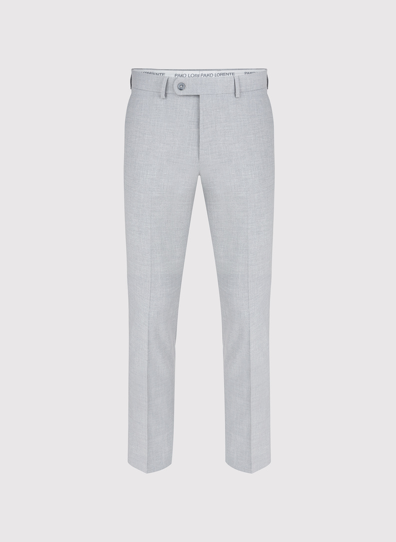 Jasnoszare spodnie ganiturowe