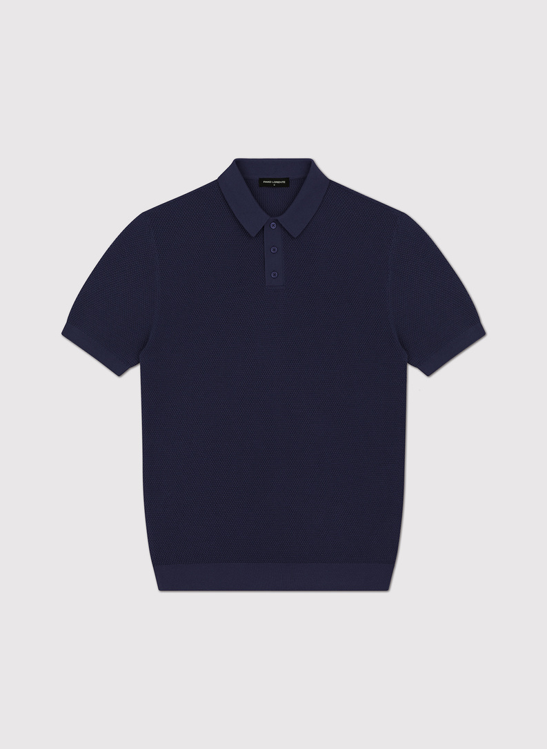 Swetrowe polo w kolorze granatowym