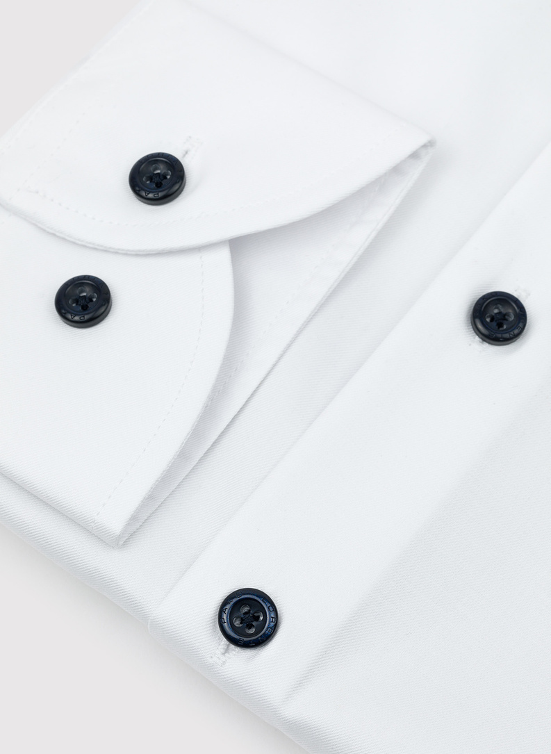 Biała koszula męska z bawełny