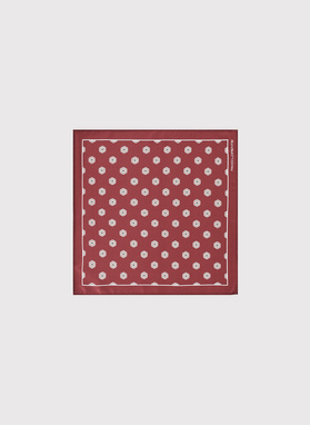 Bordowa poszetka męska sześciokąty