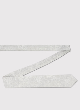 Jedwabny szary krawat męski