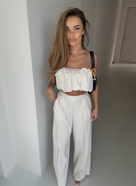 Komplet damski COMO SOHO w kolorze jasnobeżowym