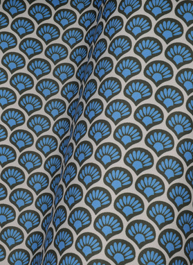 Wzorzysta szara poszetka męska