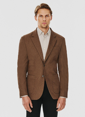 Brązowa marynarka męska