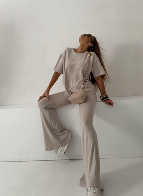 Komplet damski SARA ENO beżowy