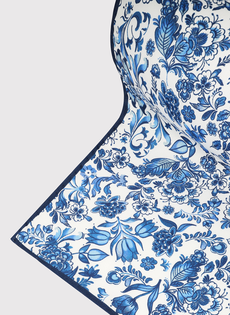 Niebieska poszetka męska folklor