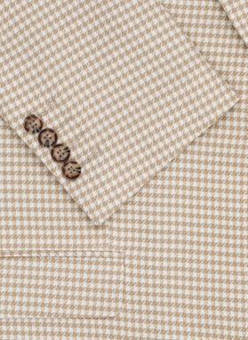 Jasna marynarka męska w pepitkę