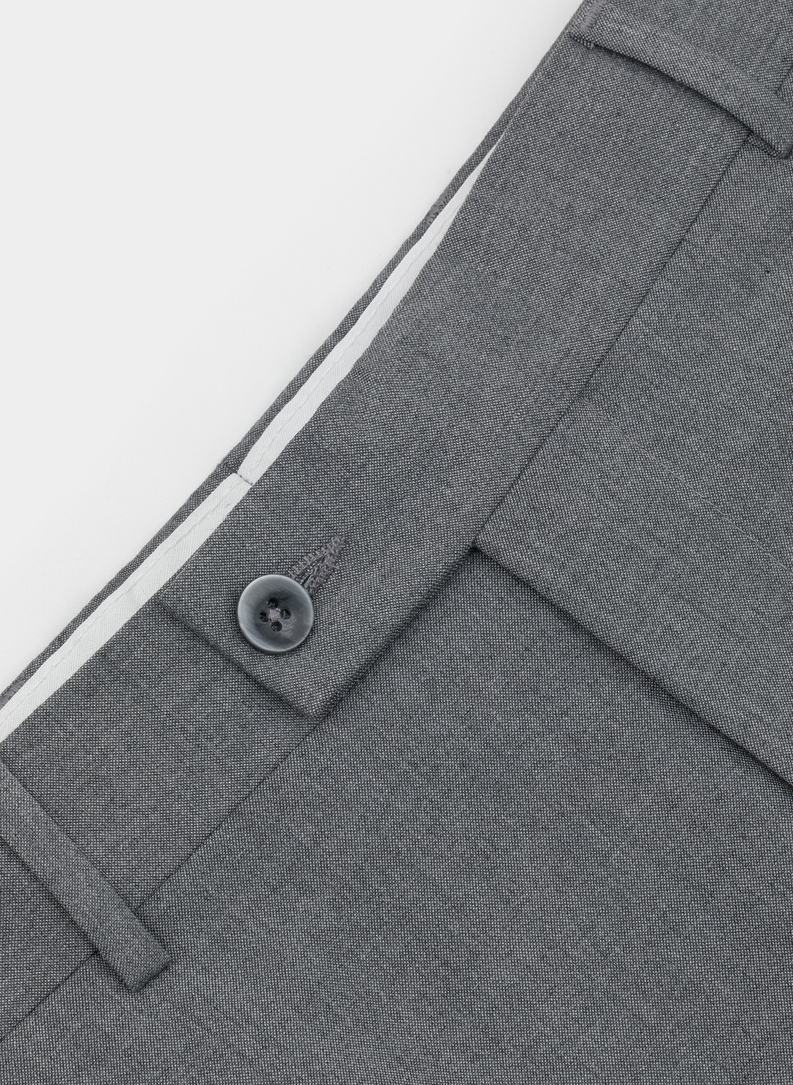 Szare spodnie garniturowe P22SF-6G-007-S-S