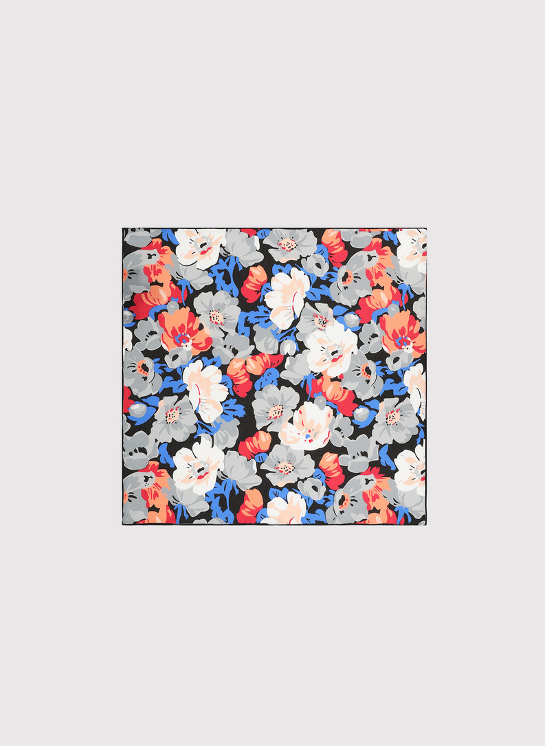 Poszetka męska w kwiaty