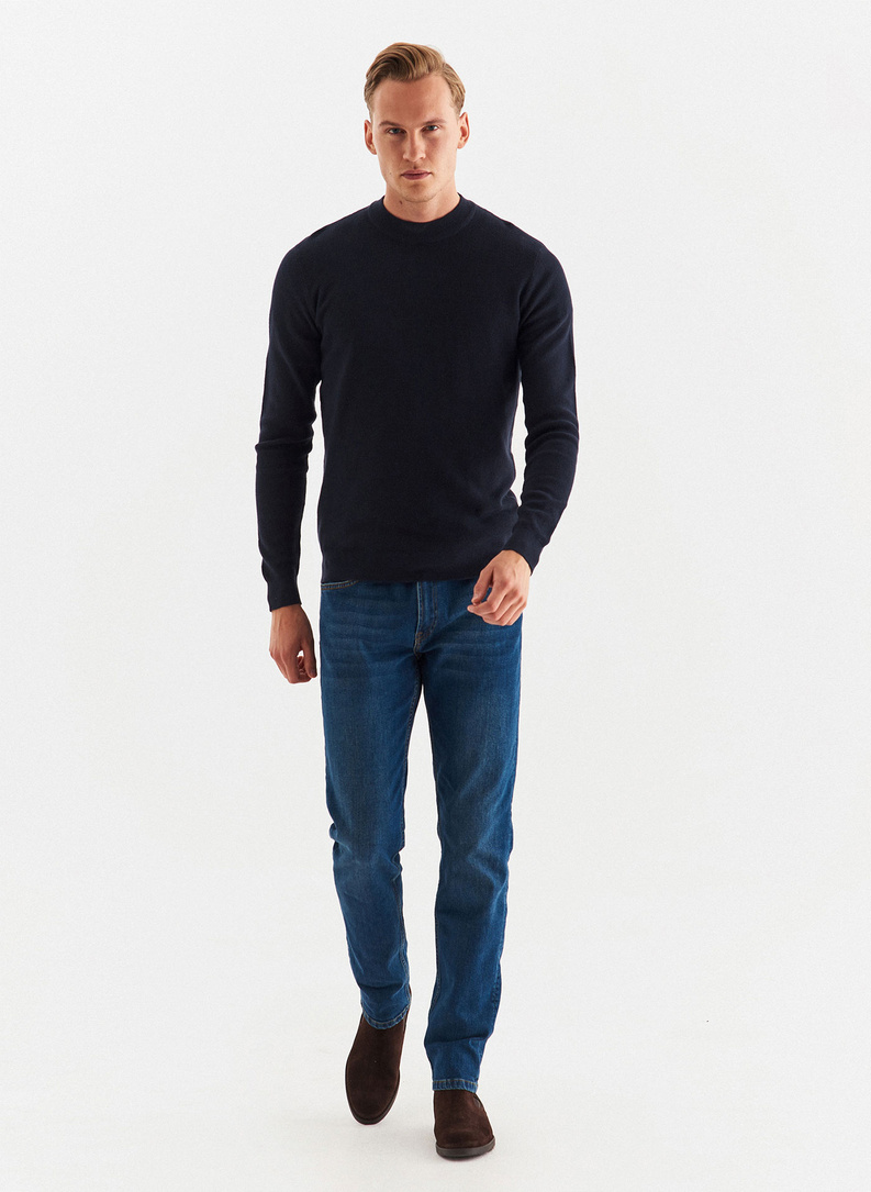 Półgolf męski granatowy P22WF-2X-006-G-0