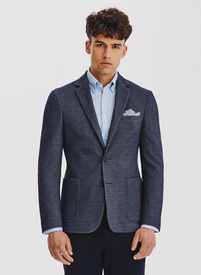 Casualowa marynarka męska w kolorze granatowym