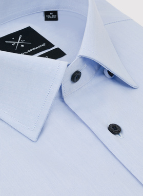 Gładka bawełniana koszula męska długi rękaw