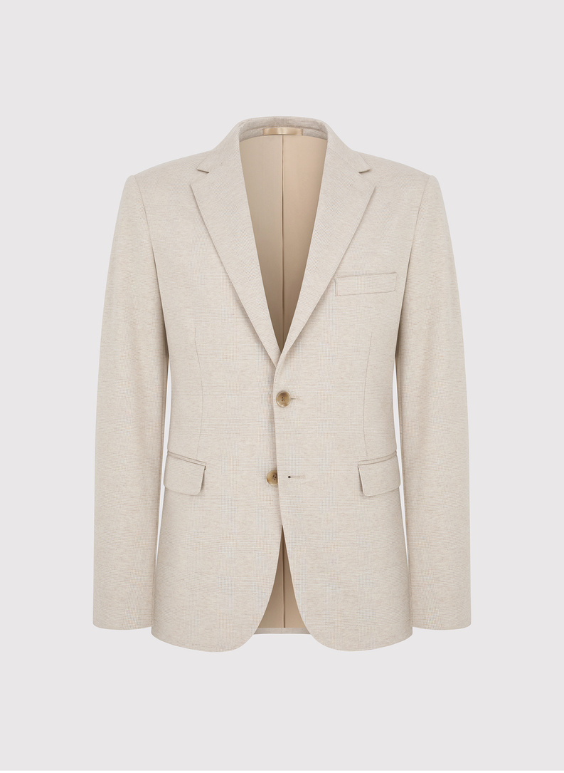 Dzianinowa marynarka w kratkę