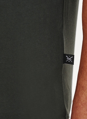 Bawełniany oliwkowy t-shirt