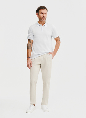 T-shirt polo w kolorze jasnoniebieskiem