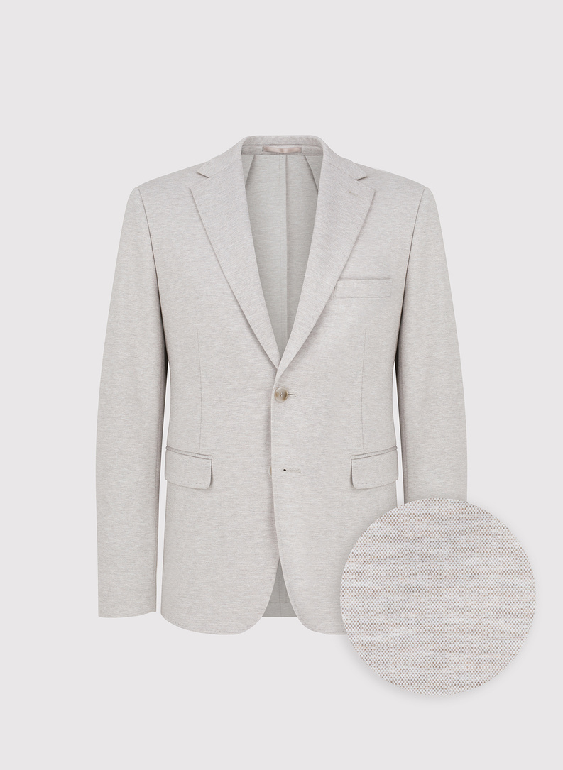 Dzianinowa marynarka w kolorze beżowym