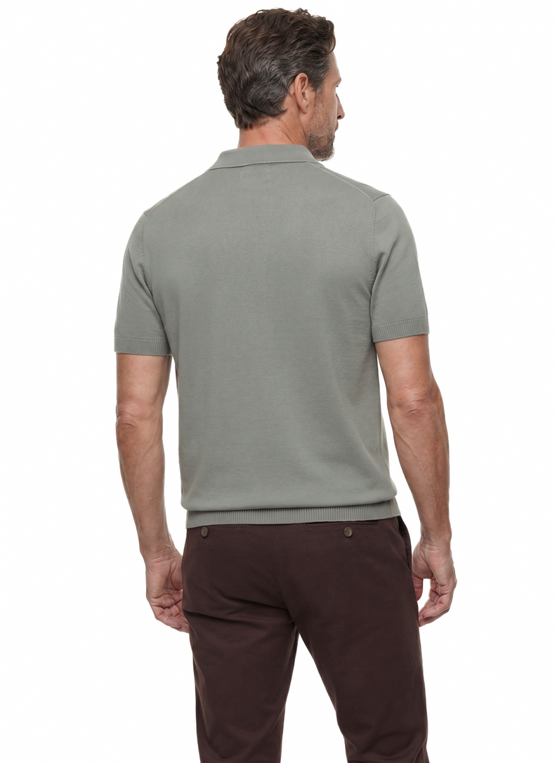 Zielone polo swetrowe