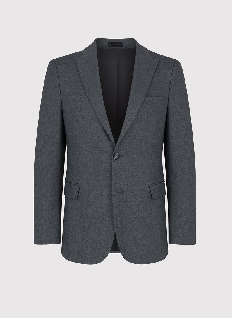 Szara jednorzędowa marynarka męska