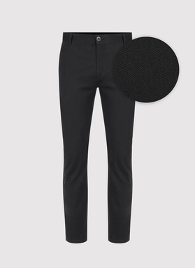 Gładkie spodnie męskie w kolorze czarnym