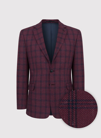 Bordowa marynarka casualowa