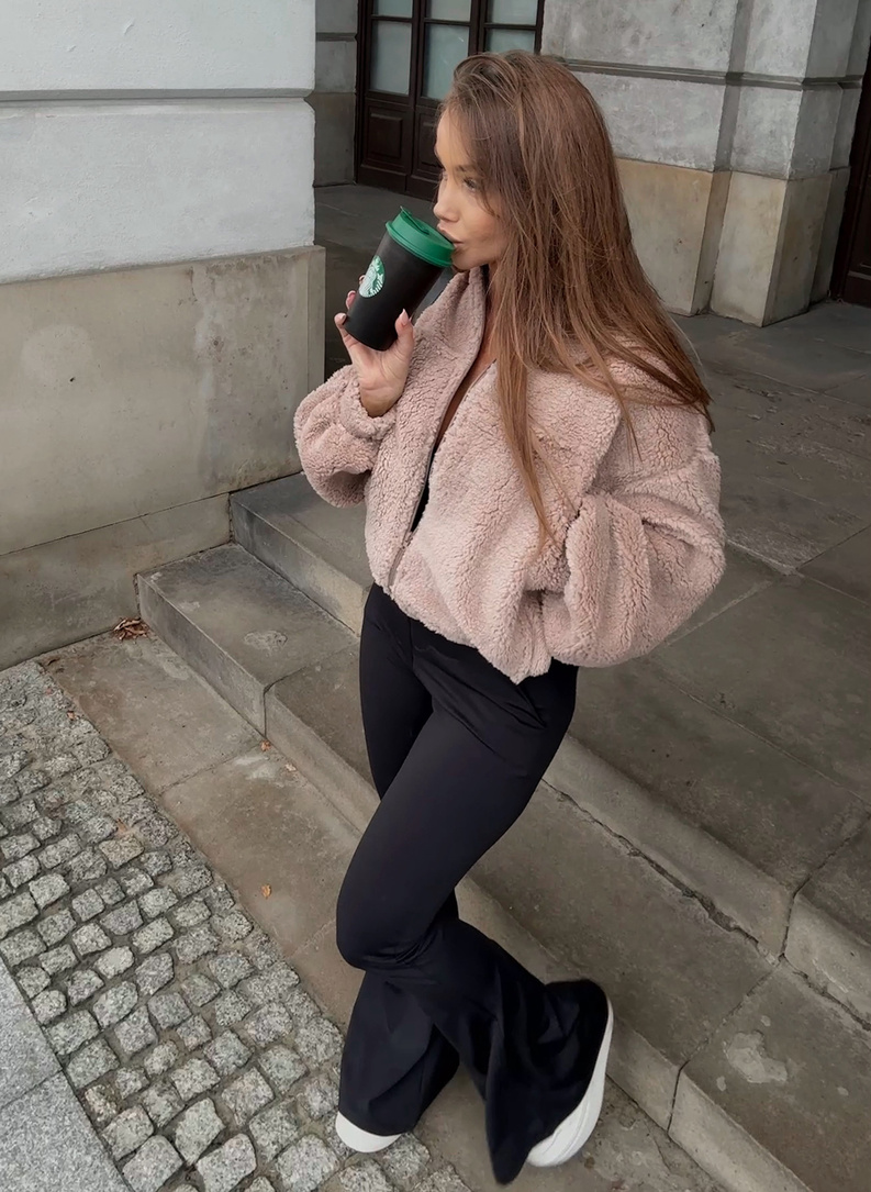 Bluza rozpinana MIŚ w kolorze beżowym